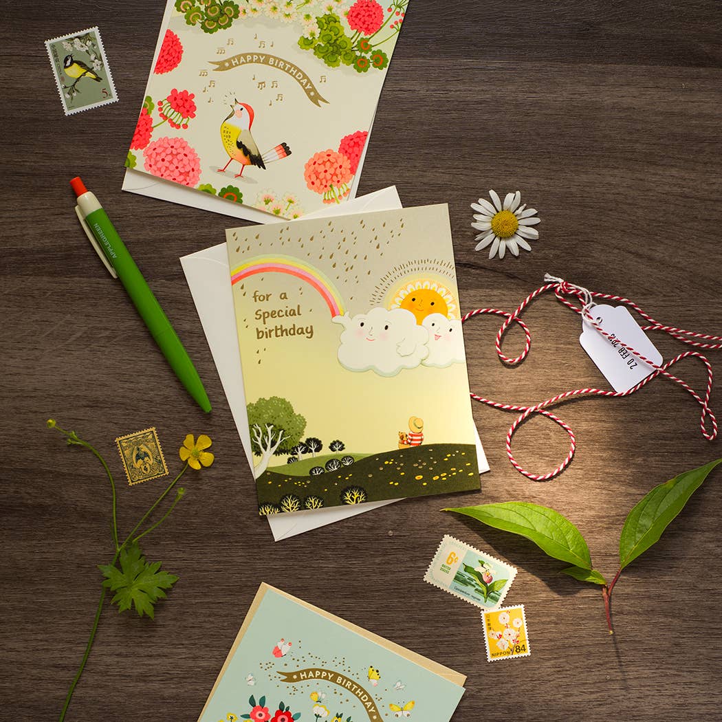 JooJoo Paper Cards Joyful Sky Birthday Greeting Card