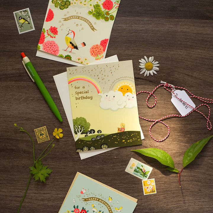 JooJoo Paper Cards Joyful Sky Birthday Greeting Card