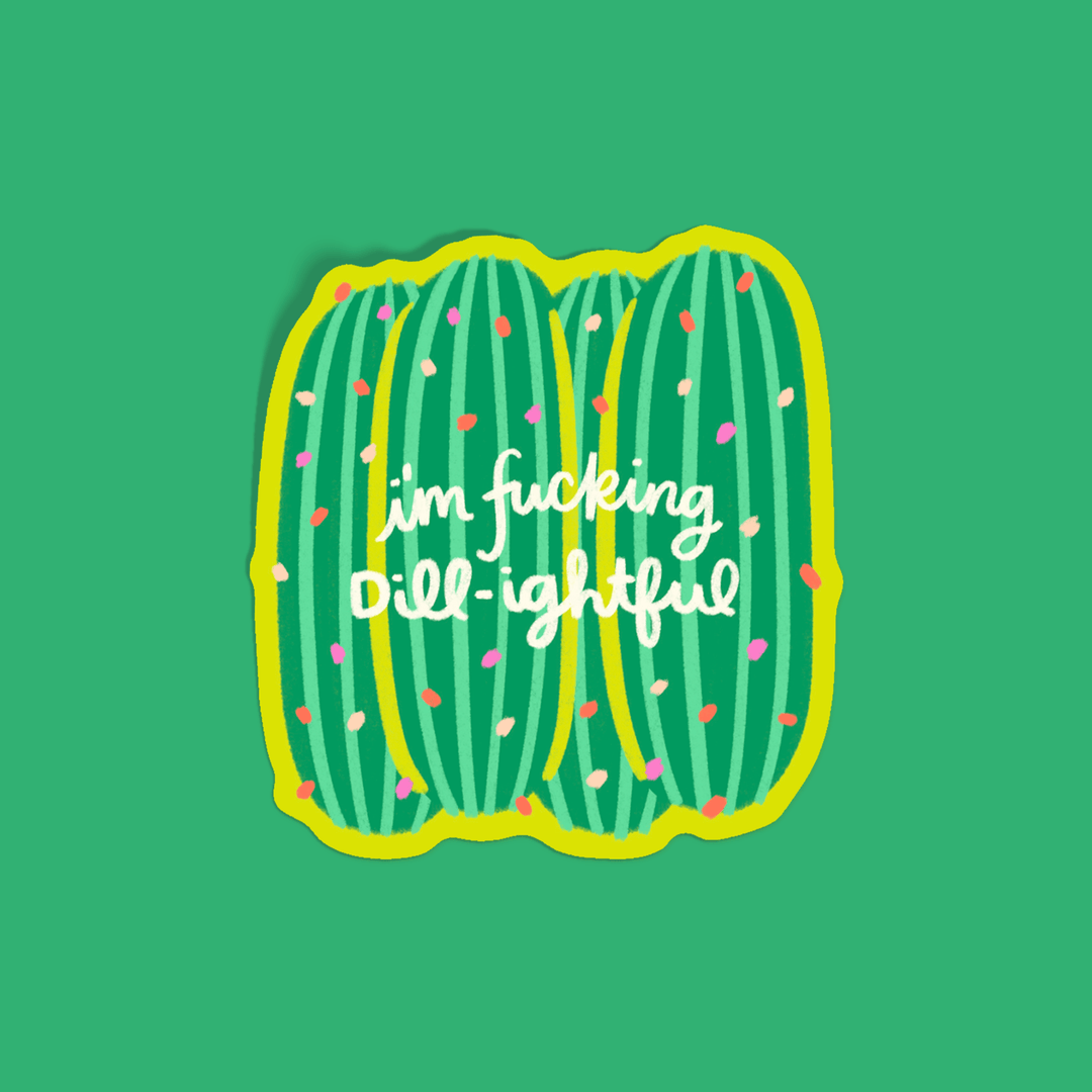 KANDS.CO Cards I'm Fucking Dill-ightful Pickle Sticker