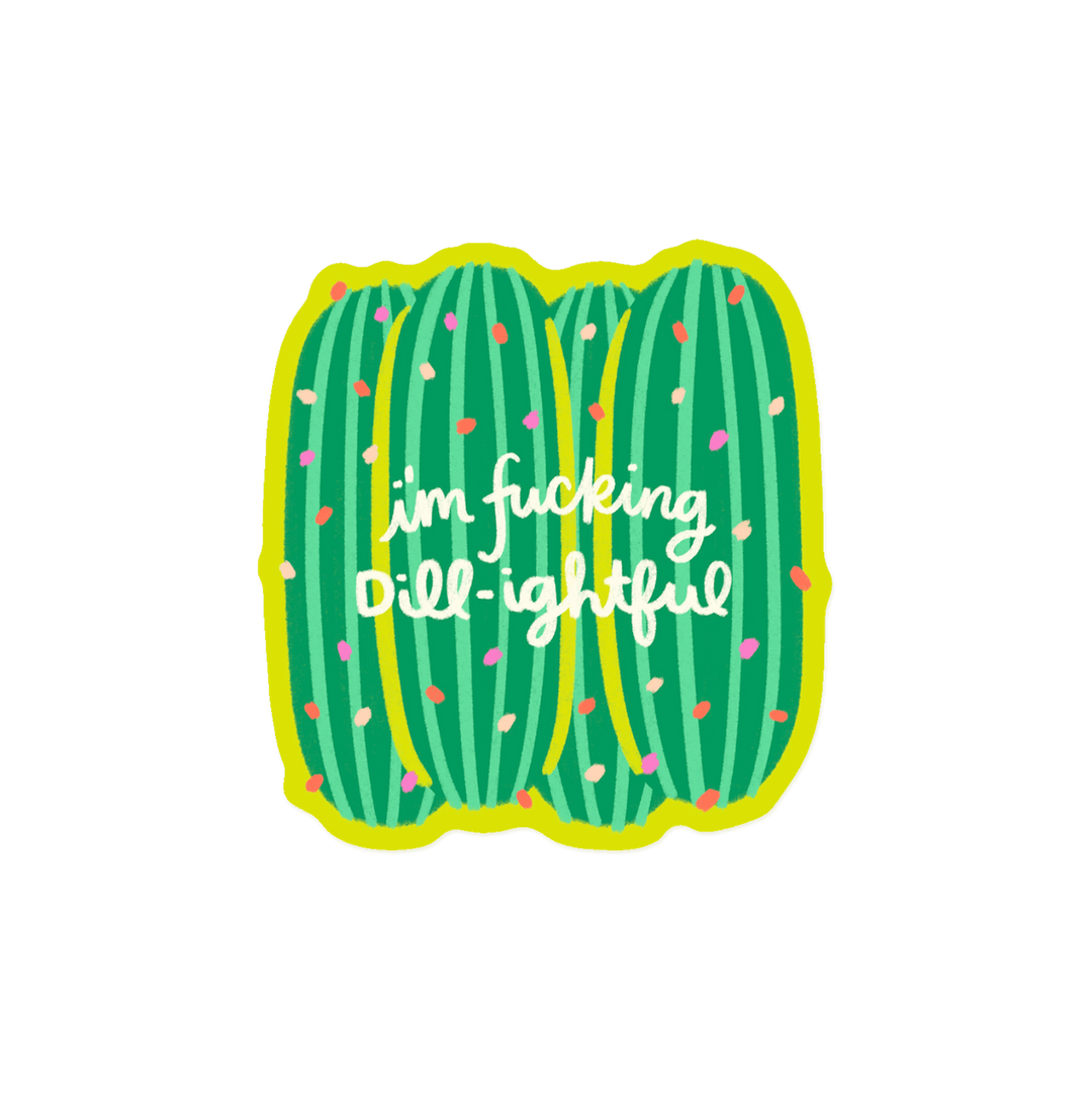 KANDS.CO Cards I'm Fucking Dill-ightful Pickle Sticker