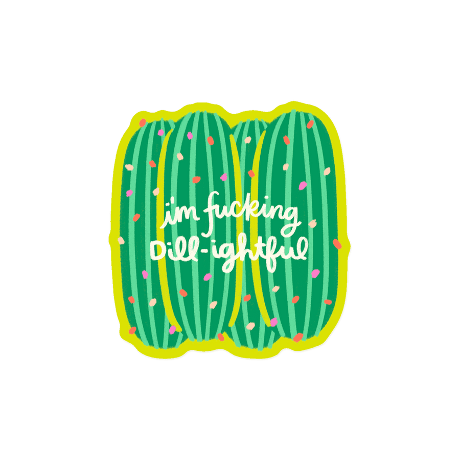 KANDS.CO Cards I'm Fucking Dill-ightful Pickle Sticker