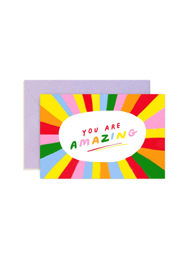 Karen Schipper Cards You are Amazing Rainbow - Mini Note Card