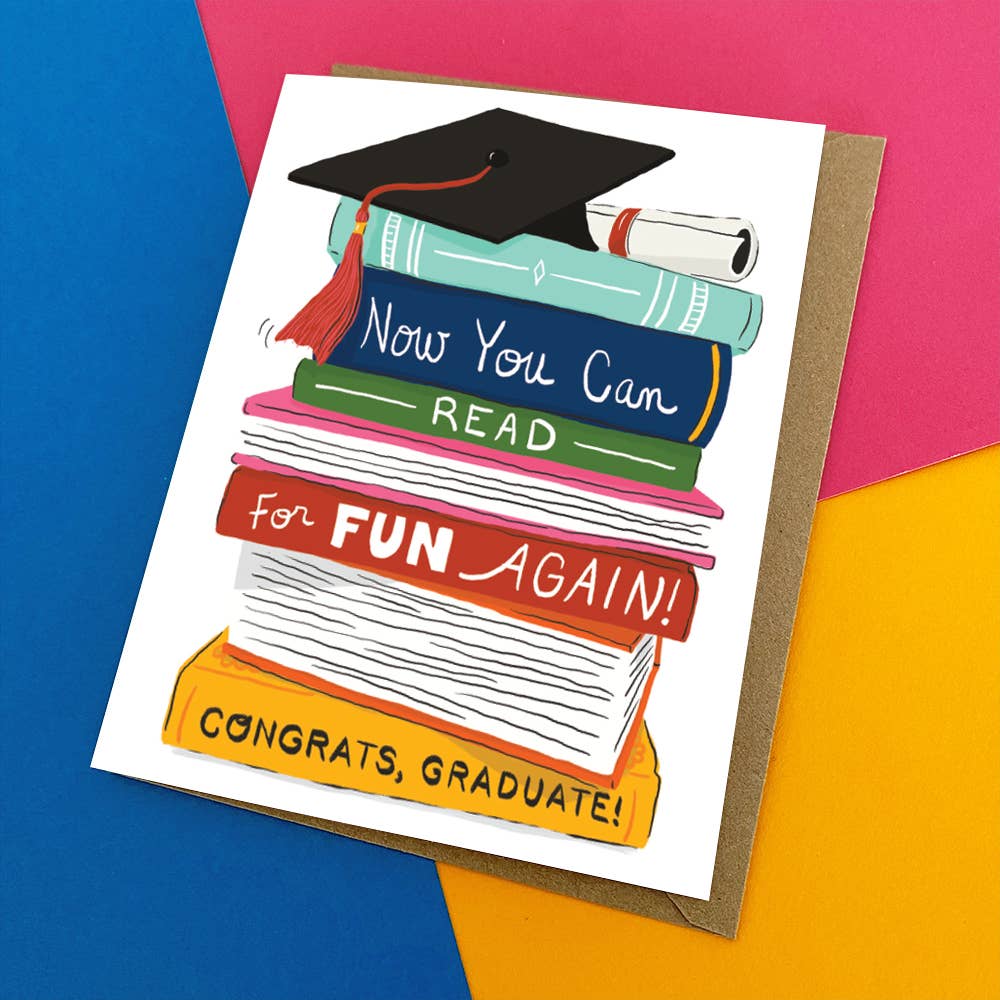 Kat French Design Cards Book Lovers -  Graduation Card