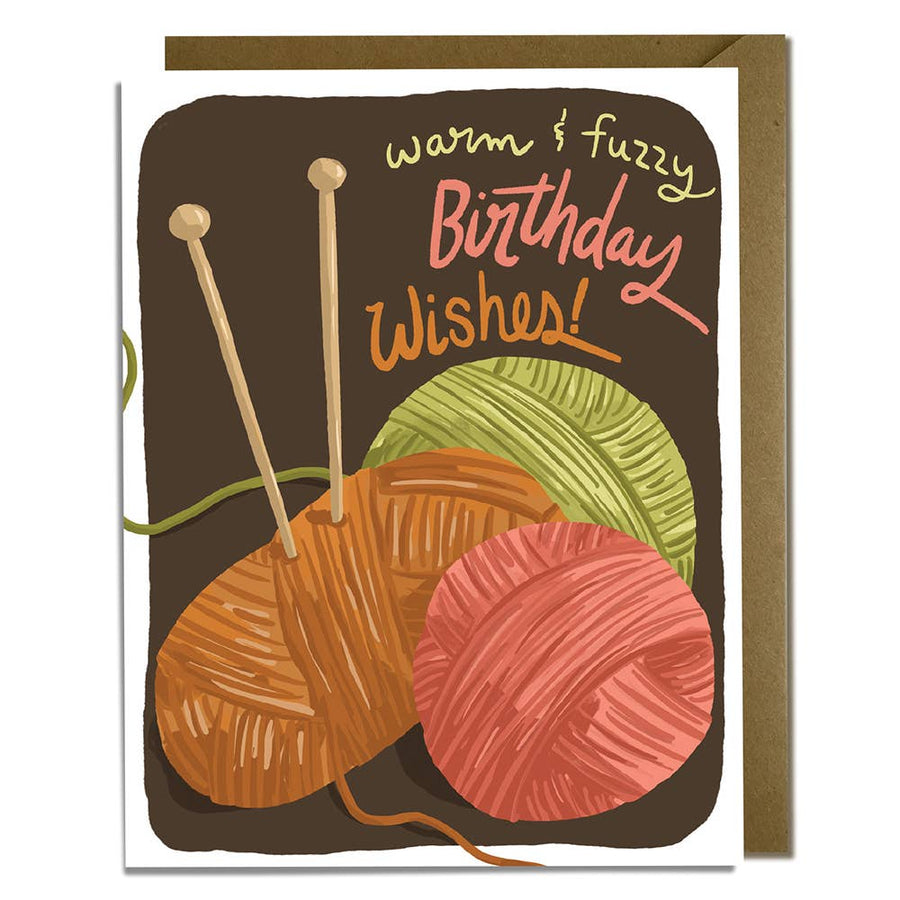 Kat French Design Cards Knitters Birthday Card