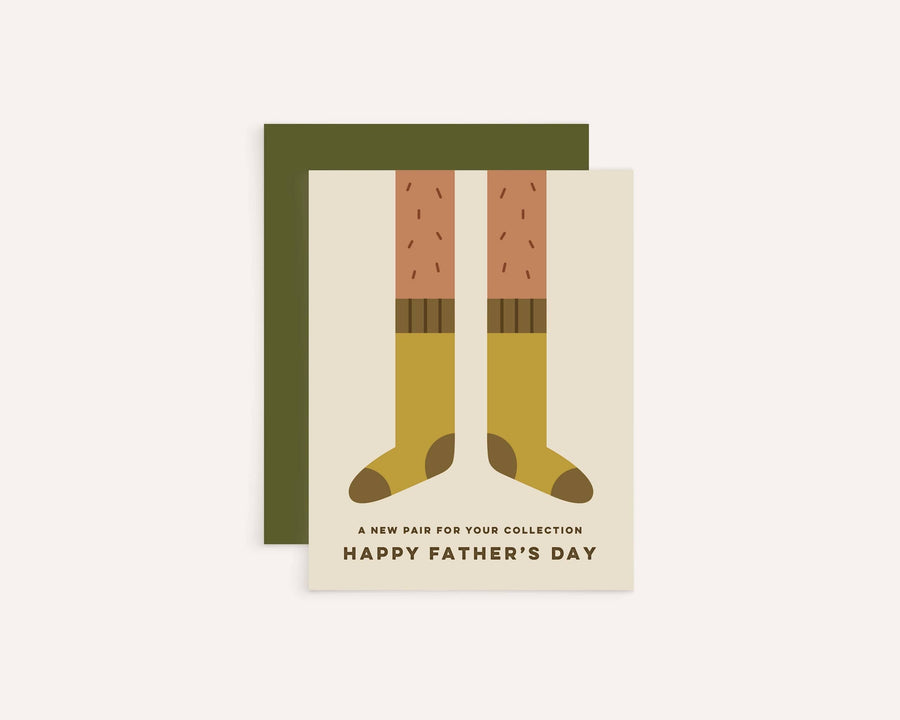 KGS Design Studio Card Green Socks Father's Day Card