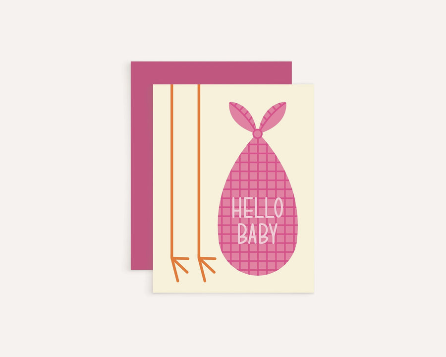 KGS Design Studio Card Hello Baby Card - Girl