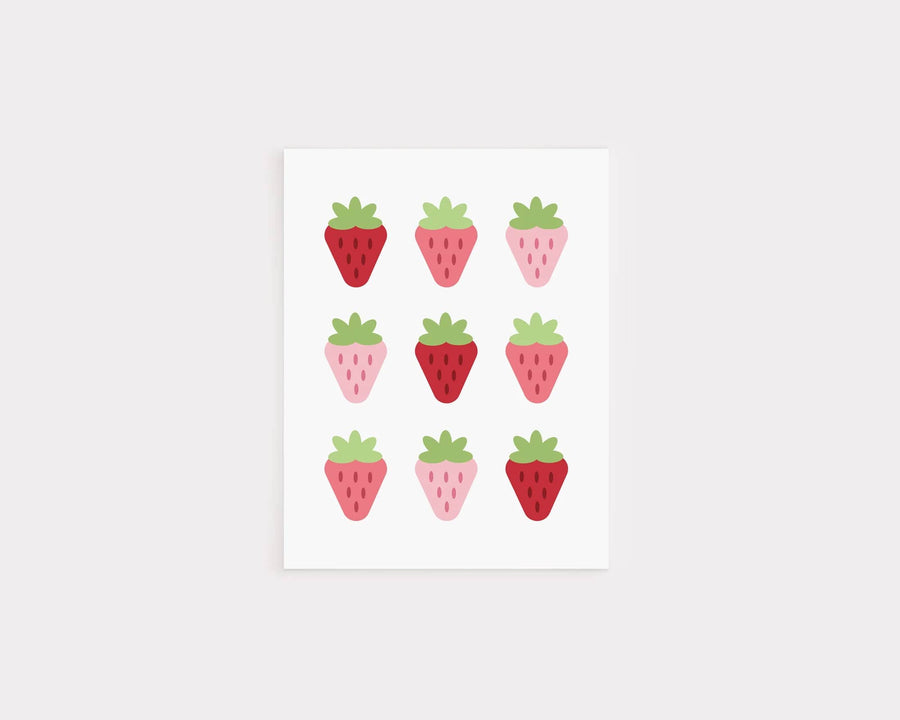 KGS Design Studio Card Strawberry Blank Card