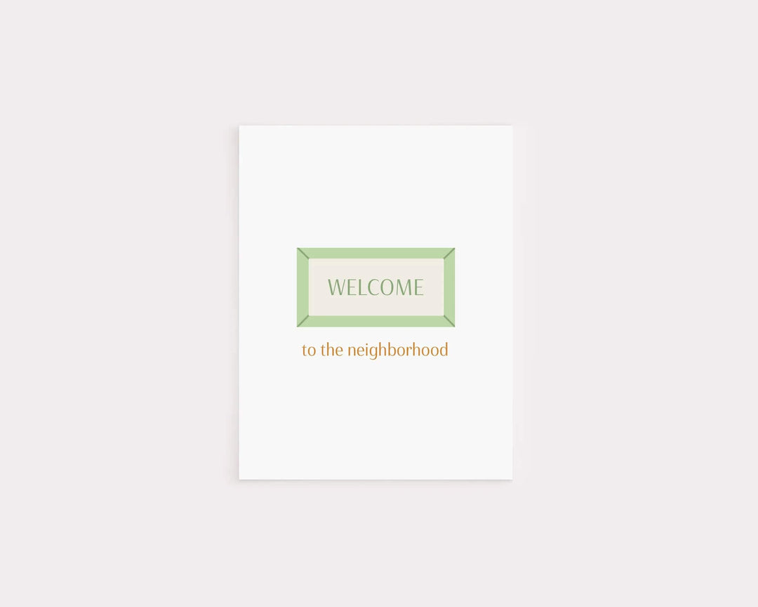 KGS Design Studio Card Welcome to the Neighborhood Card