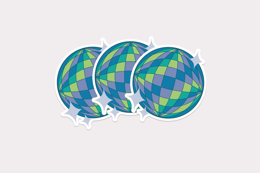 KGS Design Studio Sticker Disco Ball - Cool Tones Sticker