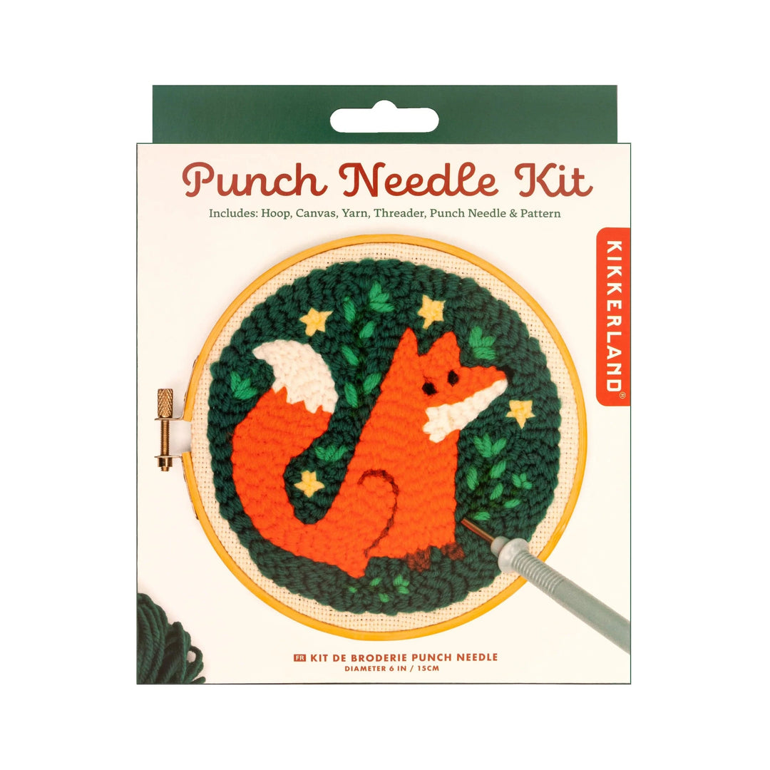 Kikkerland Gifts Fox Punch Needle