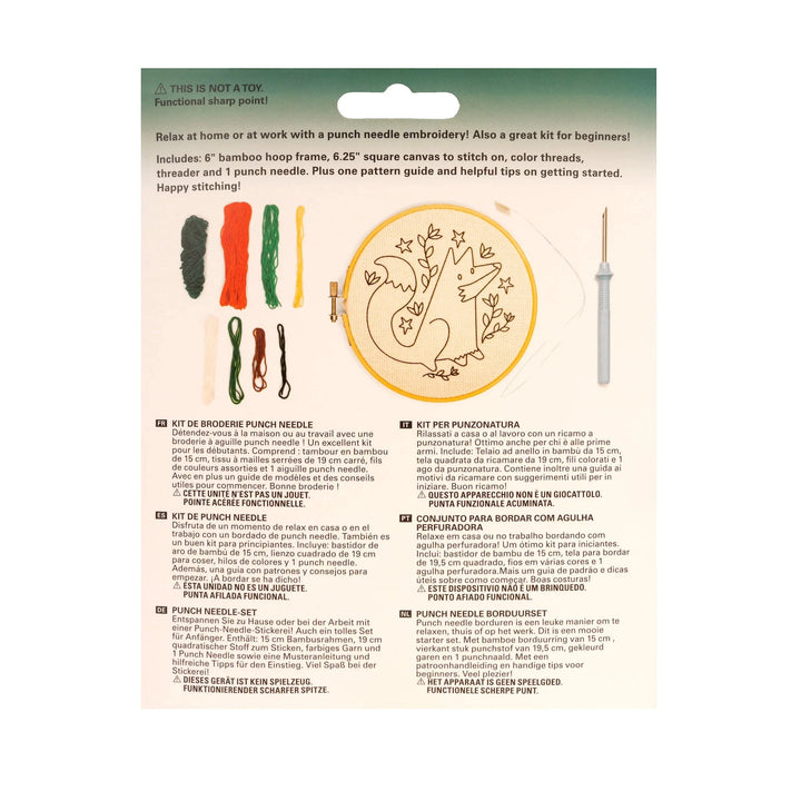 Kikkerland Gifts Fox Punch Needle