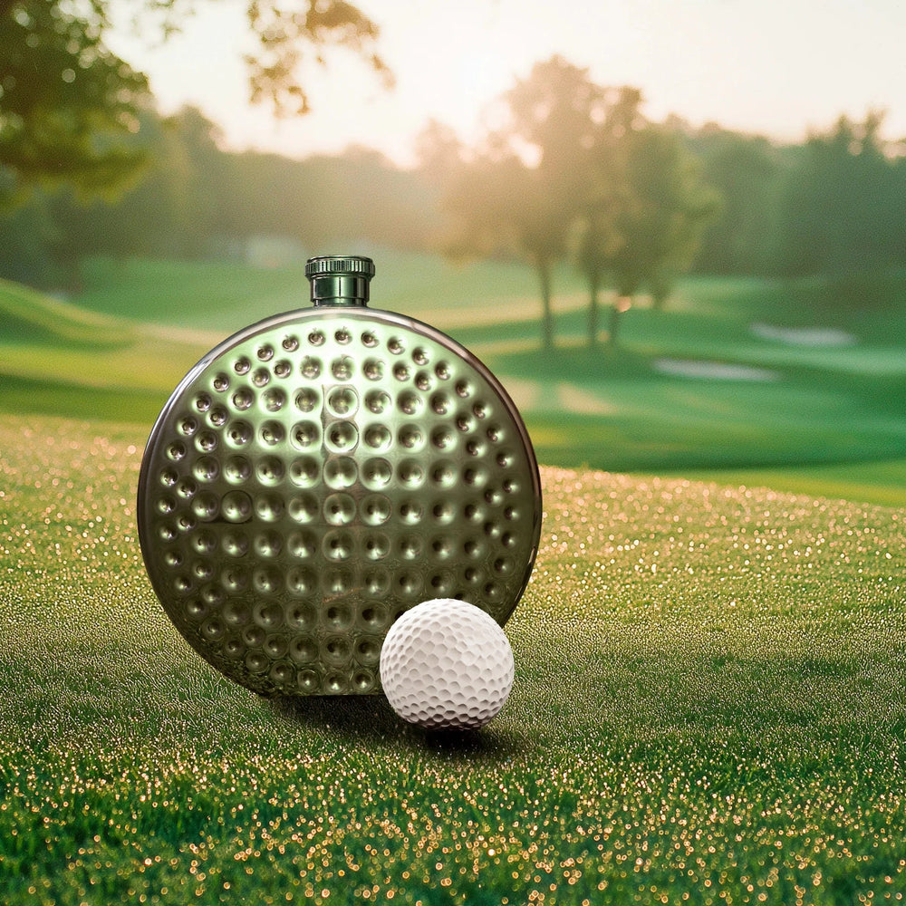 Kikkerland Gifts Golf Ball Flask