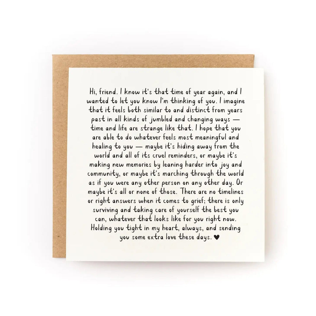 Kwohtations Cards Card Hard Anniversary Sympathy Card