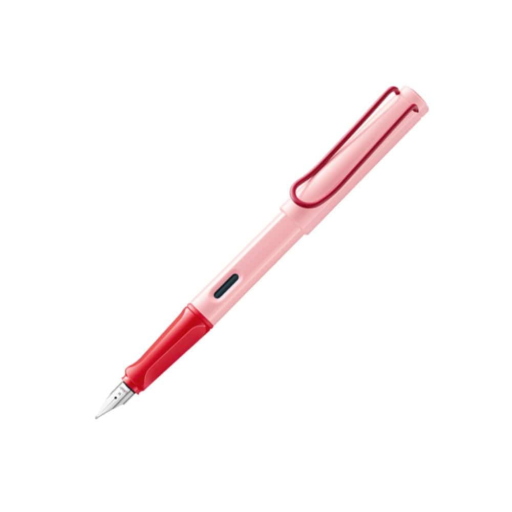 Lamy Safari Füllfederhalter – Pink, Mit Feder F (fein) Und Blauer T10-Patrone – Ergonomischer Griff, Made In Germany