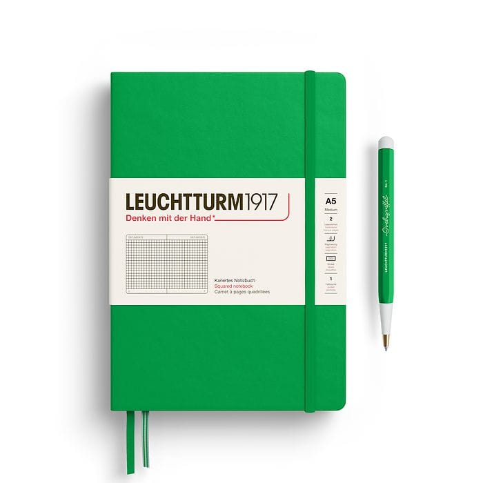 Leuchtturm1917 Journal Spring Leaf / Graph Leuchtturm1917 Notebook Medium (A5) - Hardcover