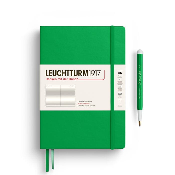 Leuchtturm1917 Journal Spring Leaf / Lined Leuchtturm1917 Notebook Medium (A5) - Hardcover