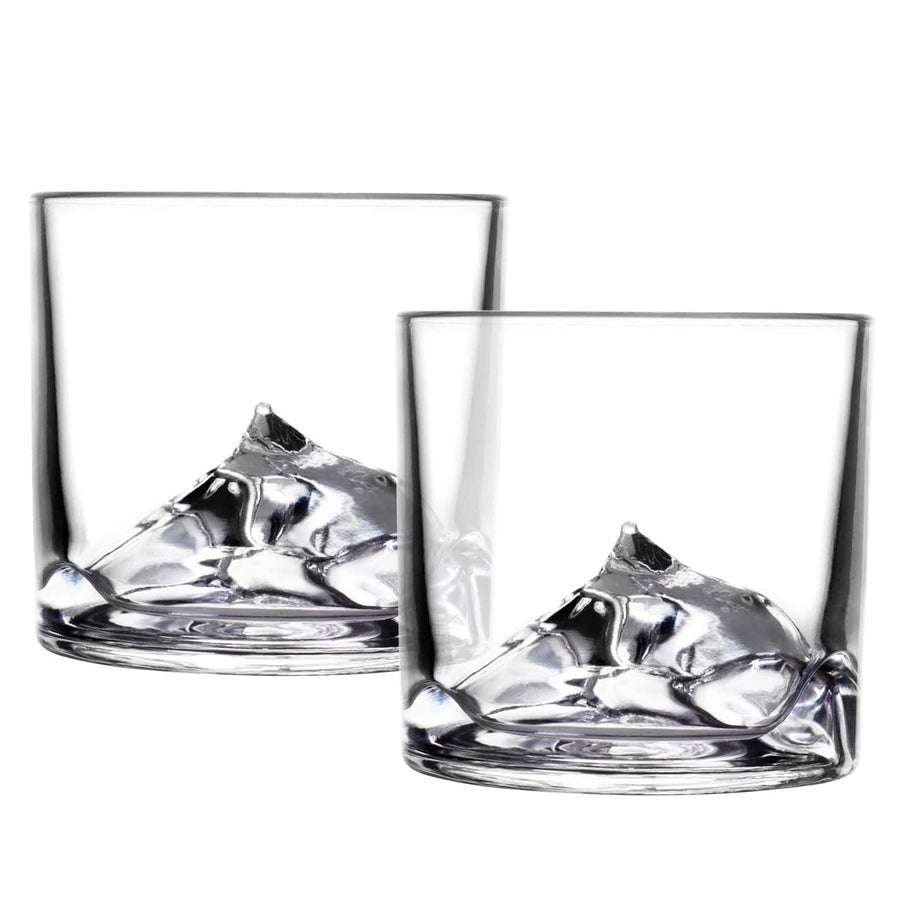 LIITON Food and Beverage Everest Crystal Whiskey Glasses - Set of 2
