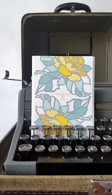 Little Green Card Thinking of You Friendship Greeting Card