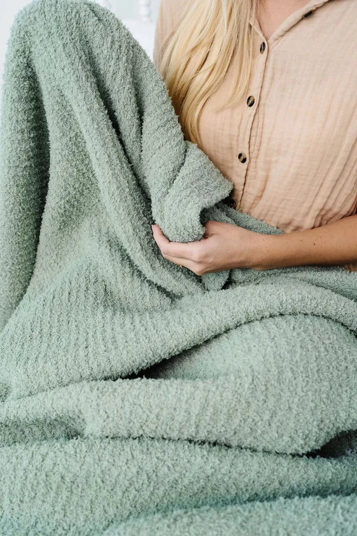 Lou Lou & Company Baby Chenille Blanket - Sage
