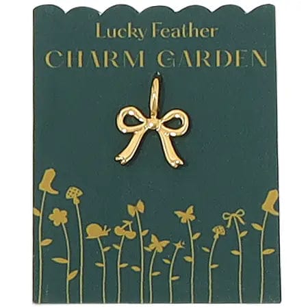 Lucky Feather Charm Gold Charm Garden - Bow