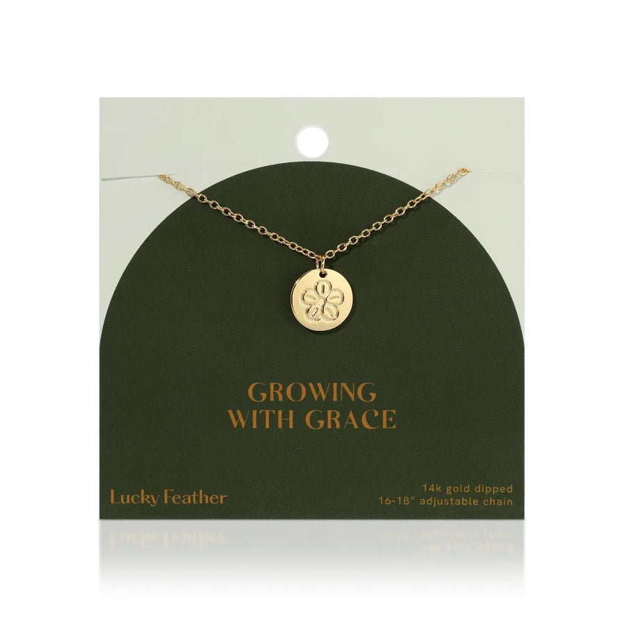 Lucky Feather Necklace Growing With Grace Necklace