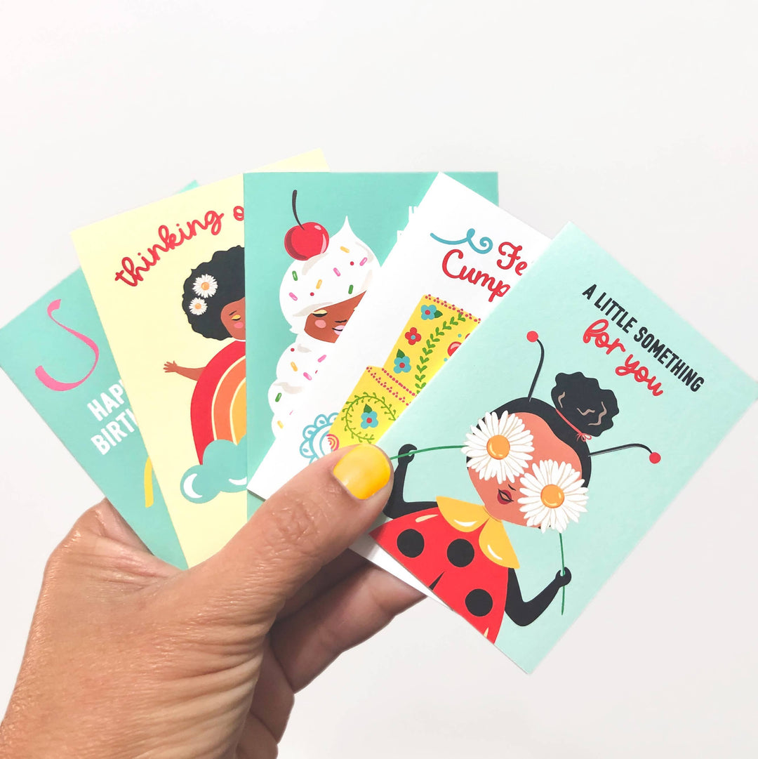 Lucy Loves Paper Enclosure Card Hello Baby | Enclosure Size New Baby Card