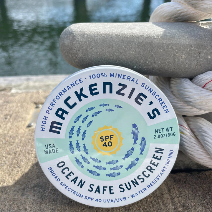 MacKenzie's Fisherman Gifts SPF 40 Ocean Safe Sunscreen Tin