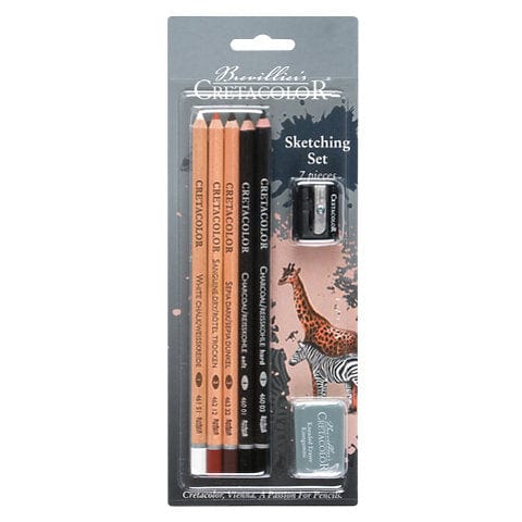 Macphersons Arts & Crafts Artist Pencil Sketching Safari 7-Piece Set