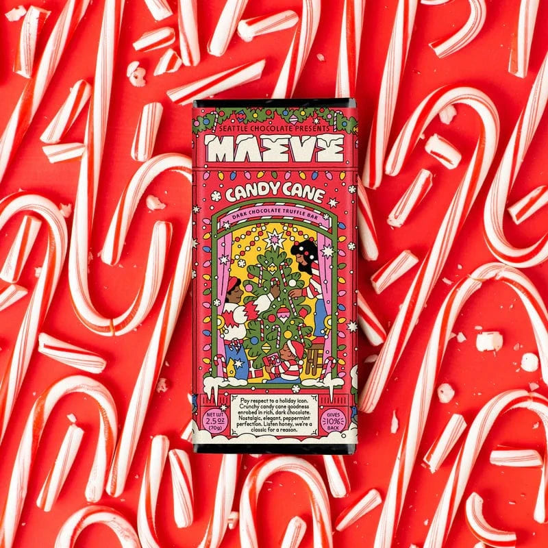 Maeve Holiday Candy Cane Truffle Bar