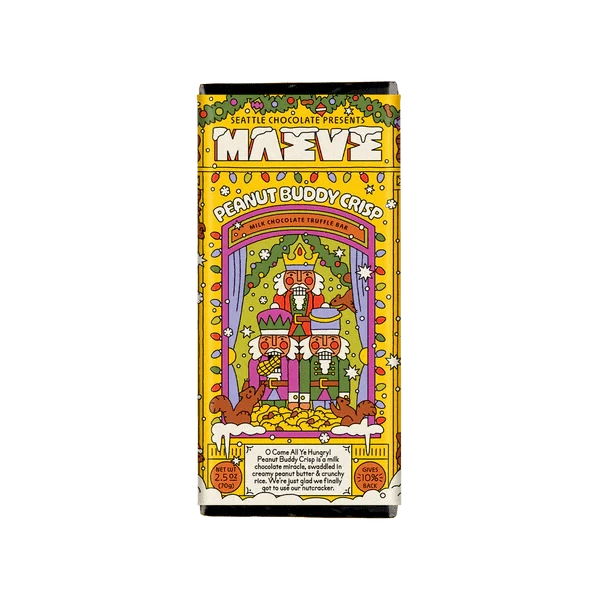 Maeve Holiday Peanut Buddy Crisp Truffle Bar