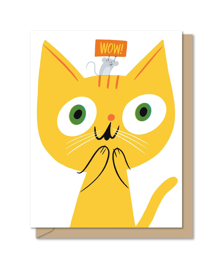 Maginating Card Wow! Cat Card