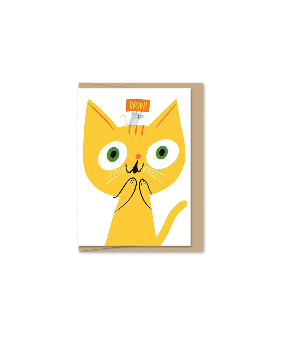 Maginating Card Wow! Cat Mini Card