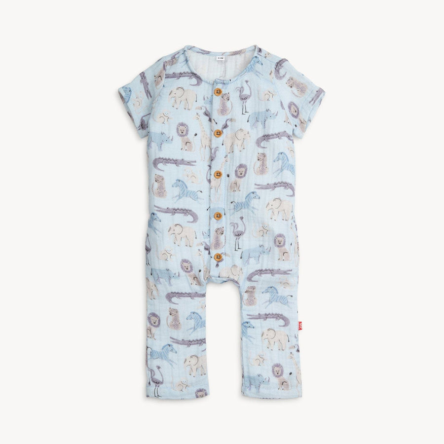 Magnetic Me Baby Jungle Jazz Cotton S/S Coverall