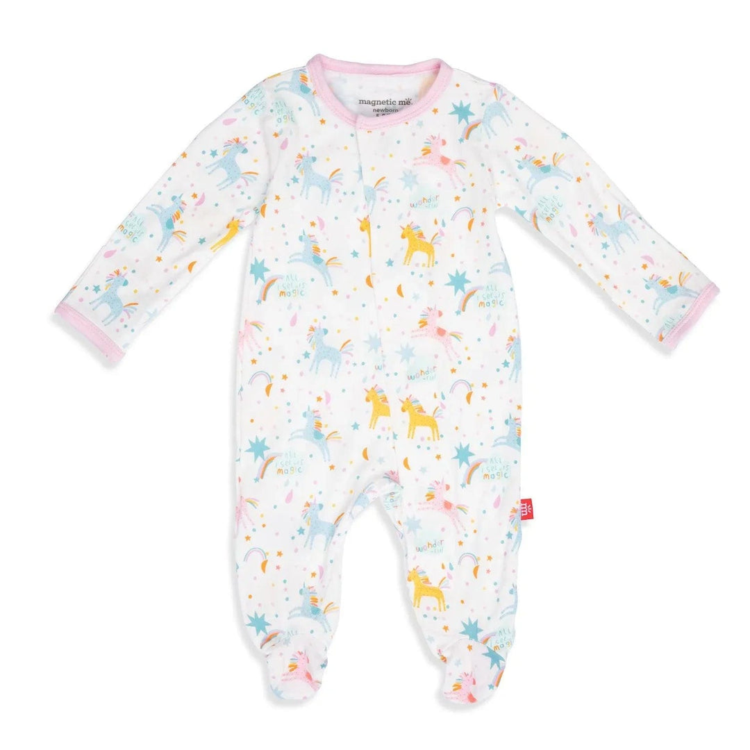 Magnetic Me Pajamas Magic Glitter Sparkle Magnetic Footie