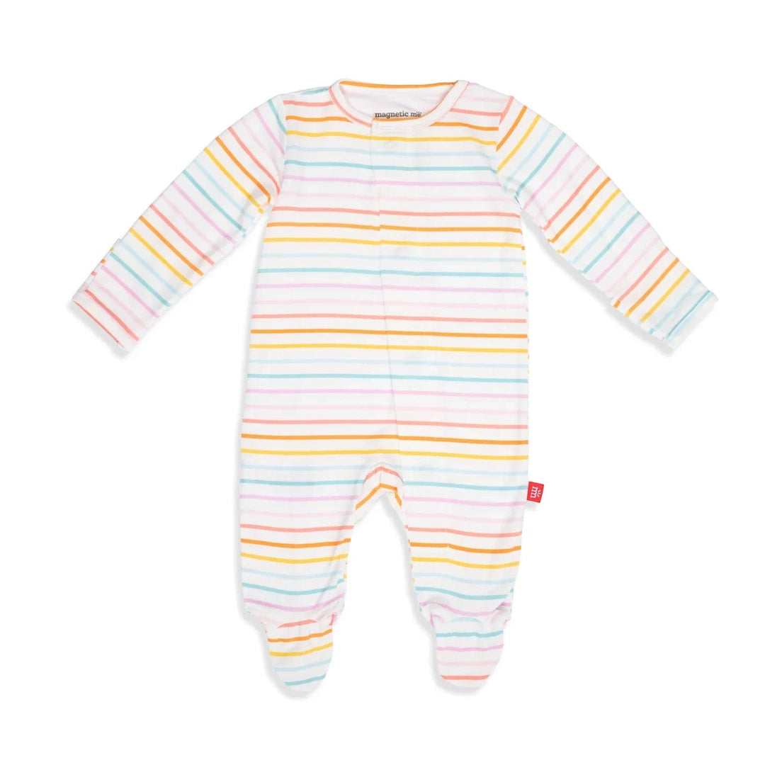 Magnetic Me Pajamas Magic Glitter Sparkle Stripe Magnetic Footie
