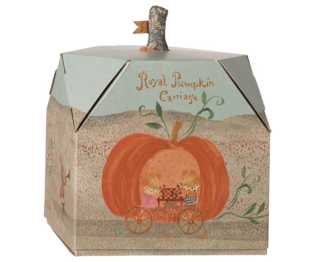 Maileg Baby Pumpkin Carriage, Mouse | Maileg