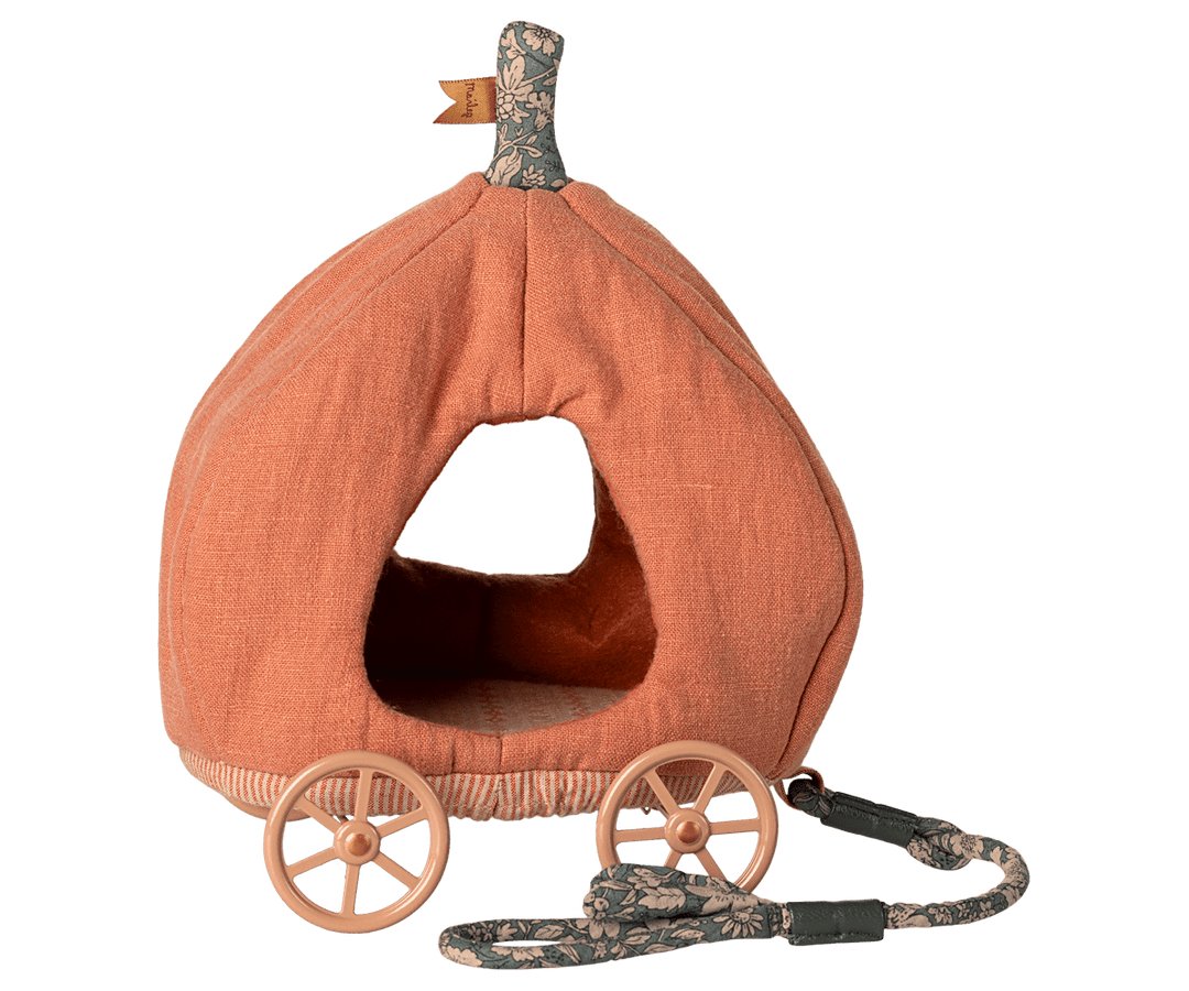 Maileg Baby Pumpkin Carriage, Mouse | Maileg