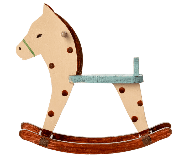 Maileg Baby Rocking horse, Mouse - Spotted | Maileg