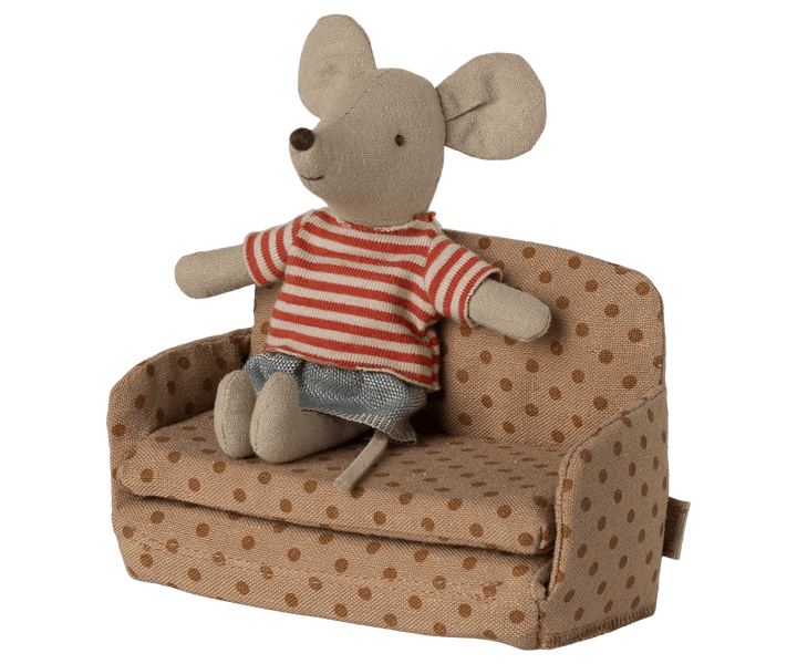 Maileg Baby Sofa bed, Mouse - Dots | Maileg