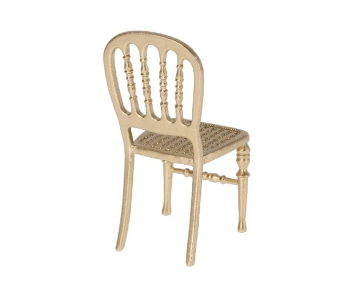 Maileg Dollhouse Gold Chair - Mouse | Maileg