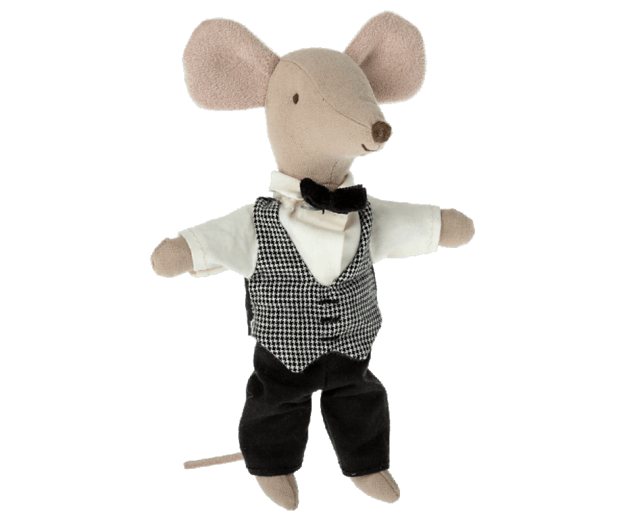 Maileg Dollhouse Waiter Mouse, Big Sister/Brother