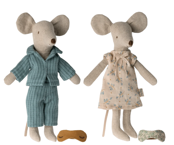Maileg Toy Mum & Dad Mice in Cigarbox | Maileg