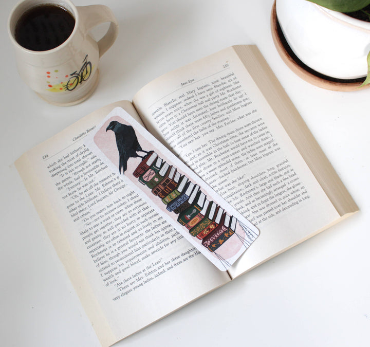 michele maule Bookmark Bookmark - Crow and Books Bookmark