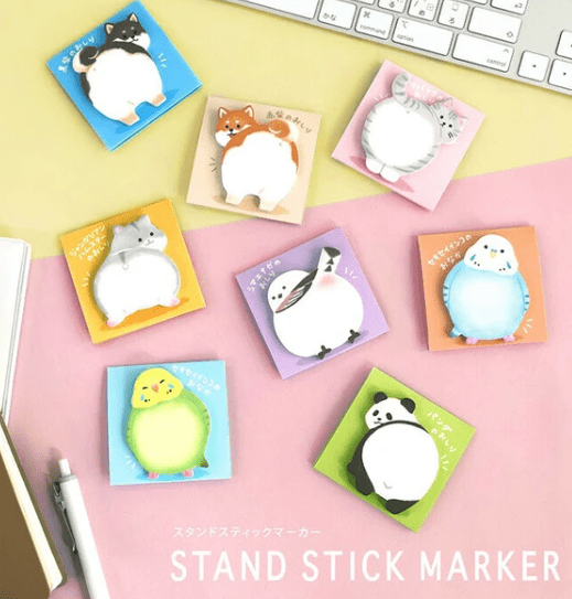Mind Wave Paper Shiba Butt Sticky Note Stand
