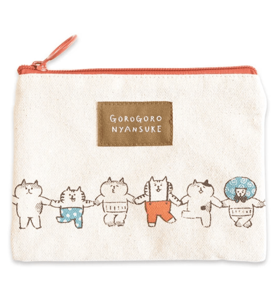 Mind Wave Pouch Gorogoro-Nyansuke Let's Hold Hands Pouch