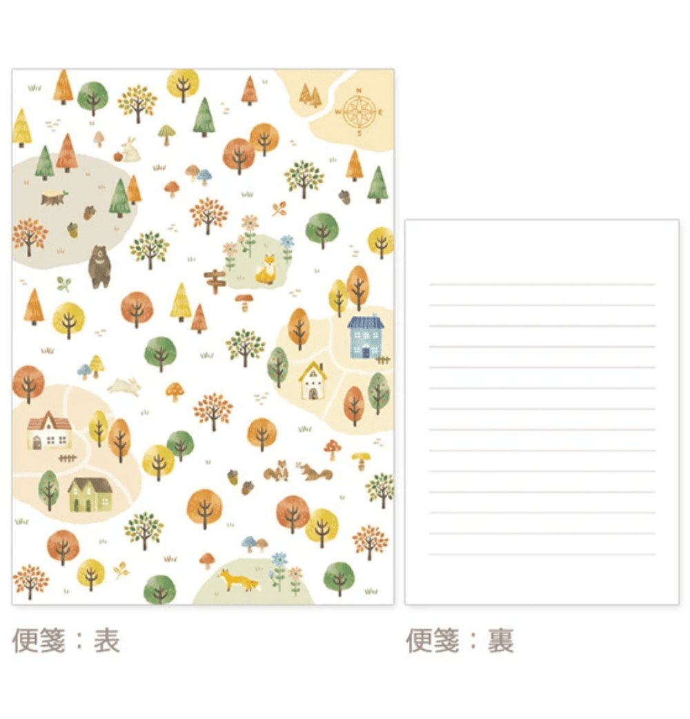 Mind Wave Stationery Set Minori Forest Mori Letter Set