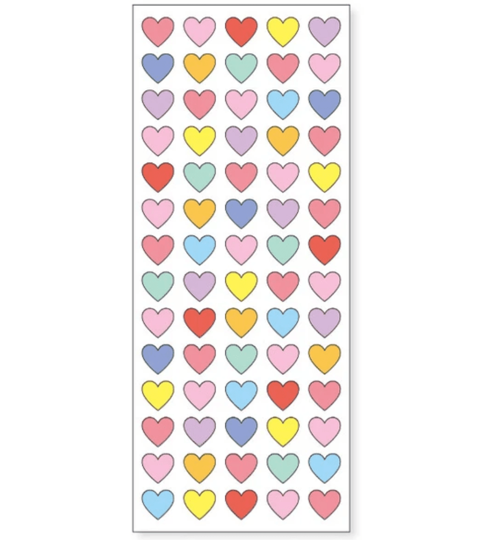 Mind Wave Sticker Sheets Colorful Heart Stickers