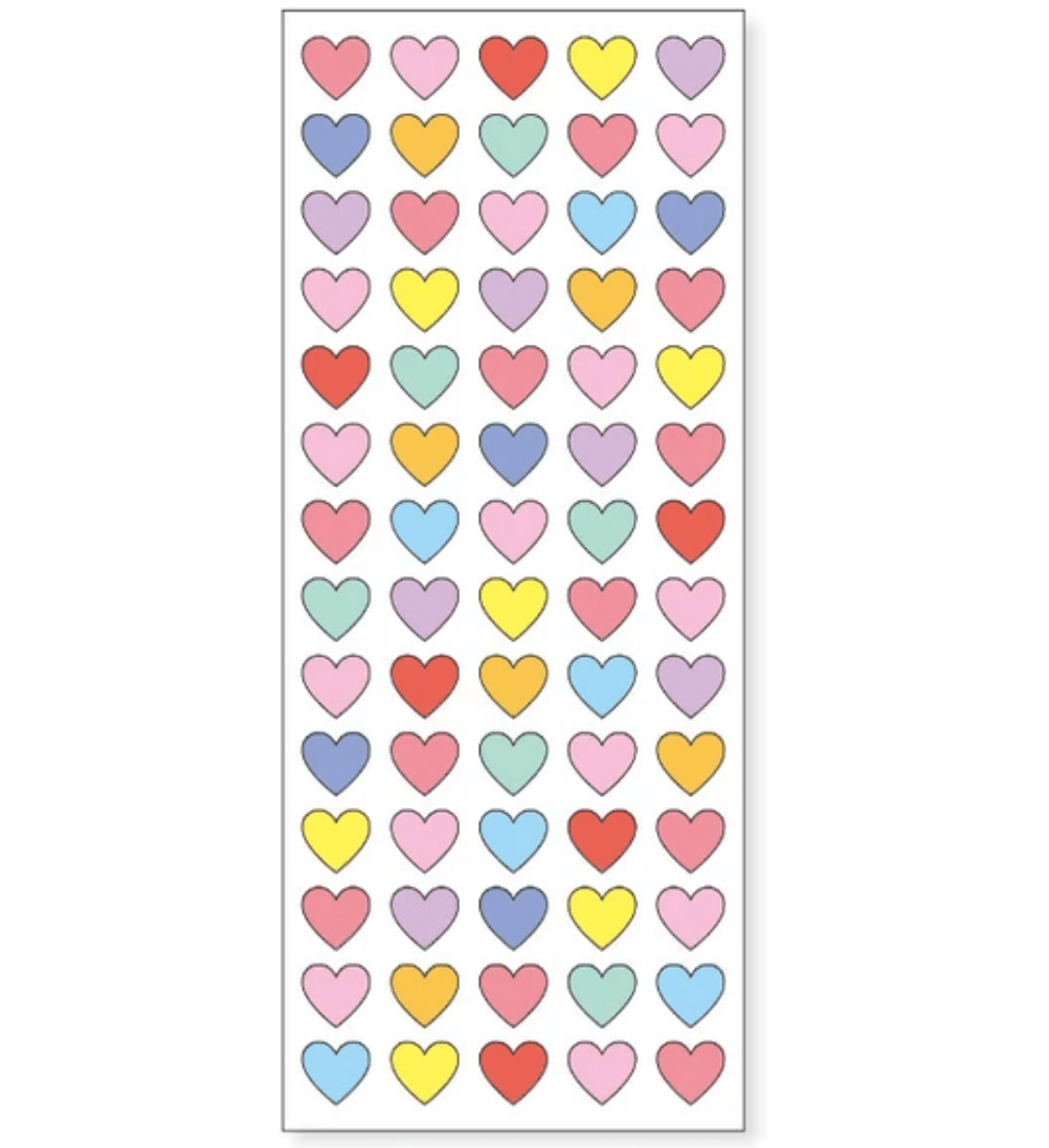 Mind Wave Sticker Sheets Colorful Heart Stickers