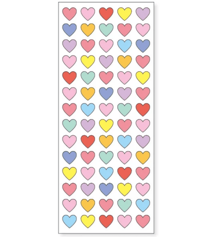 Mind Wave Sticker Sheets Colorful Heart Stickers