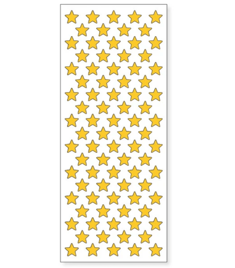 Mind Wave Sticker Sheets Gold Star Stickers